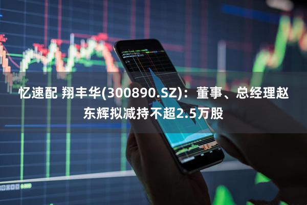 忆速配 翔丰华(300890.SZ)：董事、总经理赵东辉拟减持不超2.5万股